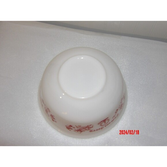 Vintage Hazel Atlas Tom‎ & Jerry Christmas Eggnog Bowl - Picture 3 of 5